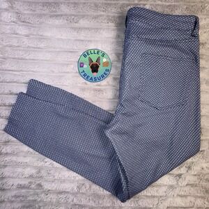 Peter Millar Pants Women's 8 32x25 Blue AOP Soft Stretch Golf Pickleball‎ Tennis